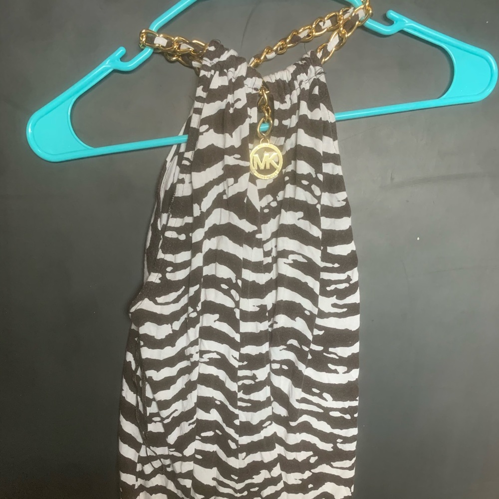 Michael Kors Golden Zebra Tank (Small/Like New)